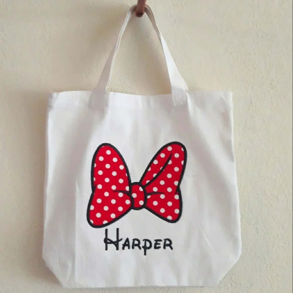 (New) Disney Inspired Tote - Personalize Monogram Totes For Kids and Adults
